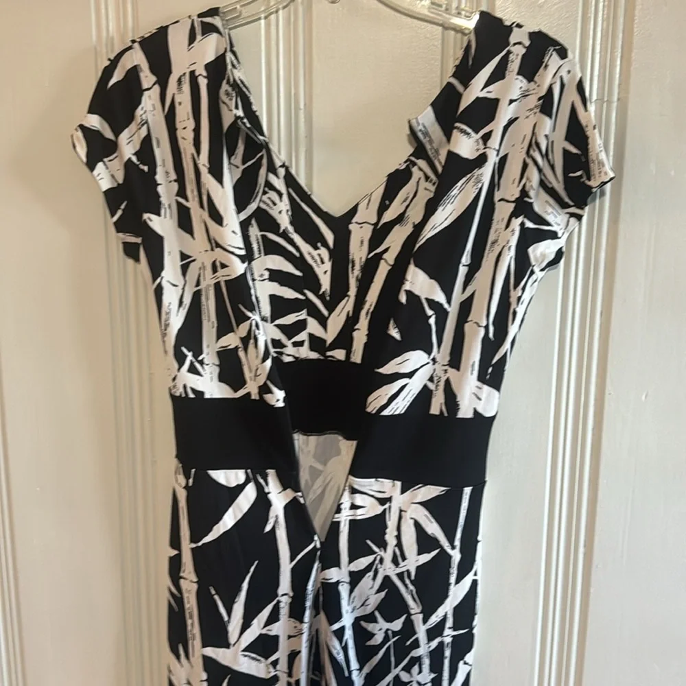 Black & White Midi Dress by Talbots - Size 4